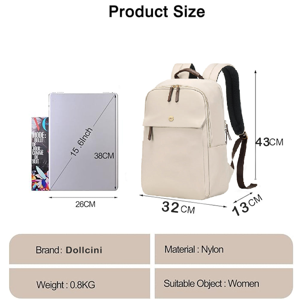 Dollcini Női Laptop Hátizsák – Ergonomikus, 15.6”, Utazáshoz