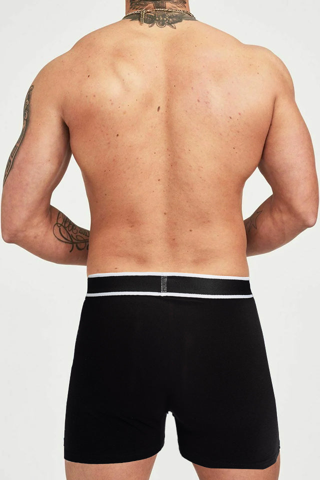 Dollcini Légáteresztő Pamut Férfi Boxeralsó - 95% Pamut, 3 darabos szett ,sötétkék