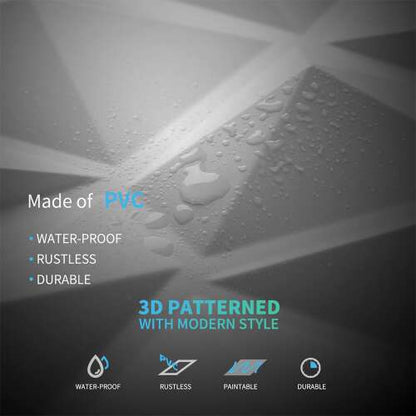 Dollcini Otthon 3D PVC Falpanel – Modern Geometrikus Mintás Dekoráció