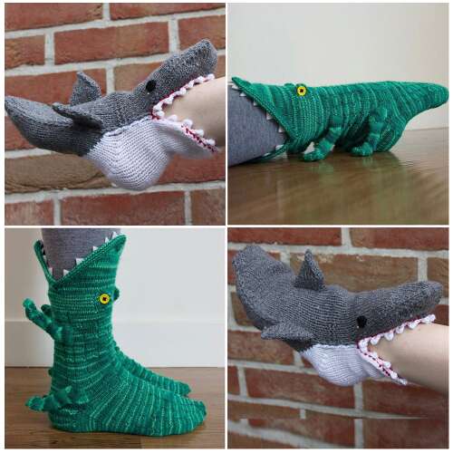 Dollcini Kézzel Horgolt Állatos Zokni – Meleg Téli, Uniszex