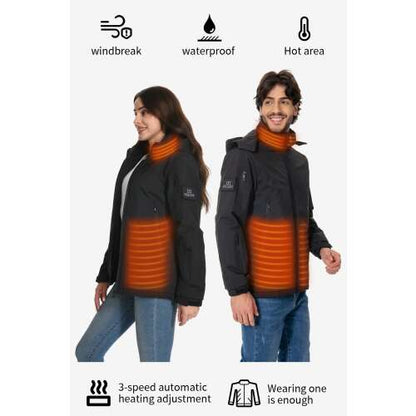 Dollcini Női Fűthető Dzseki – USB-s, Szélálló Téli Kabát [A powerbankot külön kell megvásárolni]