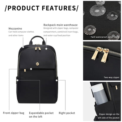 Dollcini Női Laptop Hátizsák – Ergonomikus, 15.6”, Utazáshoz