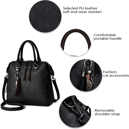 Dollcini 4 Részes Műbőr Táskaszett – Kézitáska és Válltáska