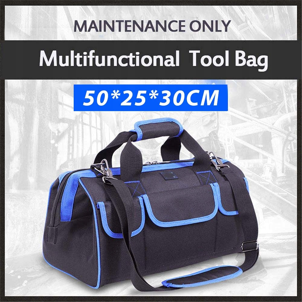 Dollcini Profi Szerszámostáska – 15 Zsebes, Vízálló, Fekete