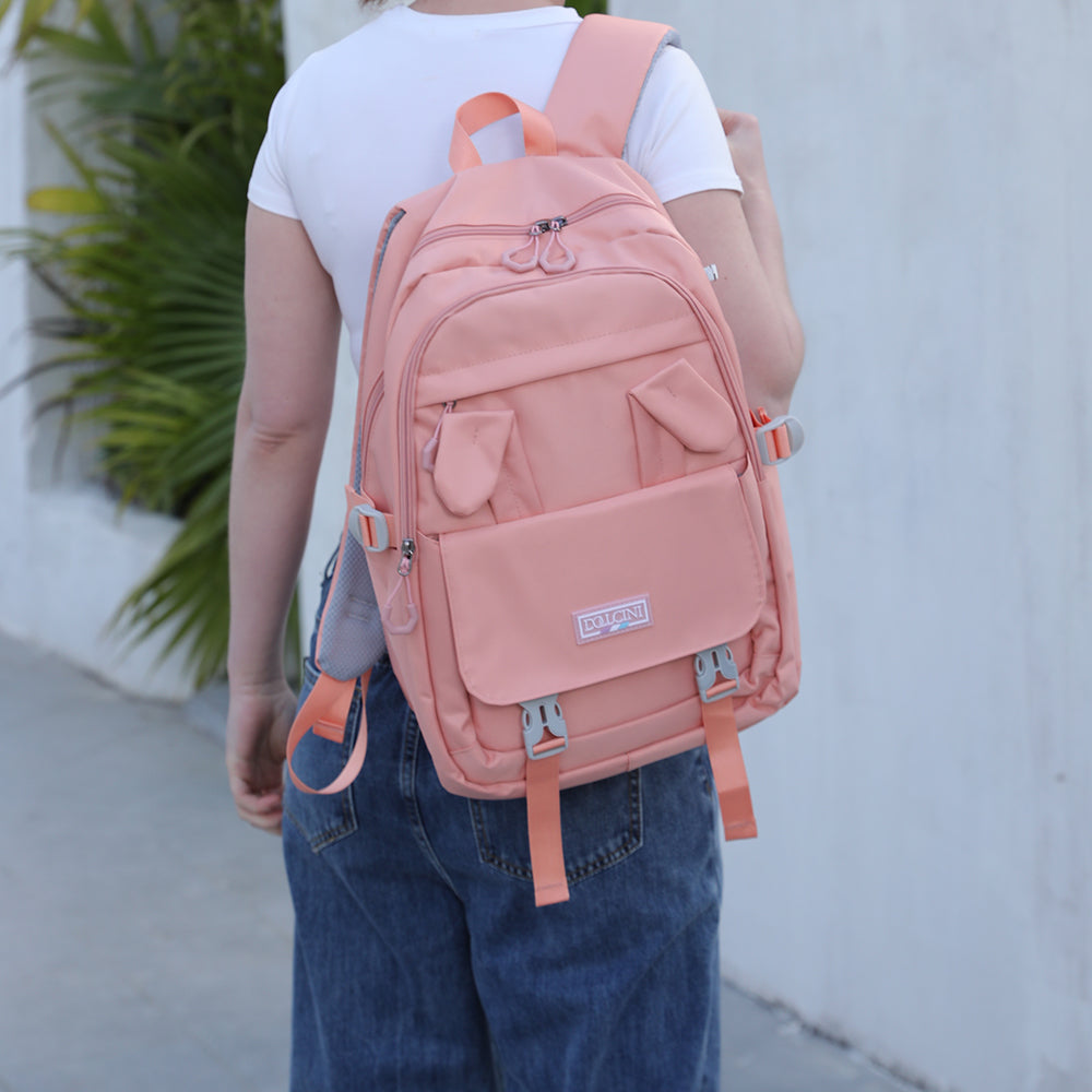 Dollcini Nyuszifüles Lányka Hátizsák – Aranyos, Vízálló Iskolatáska