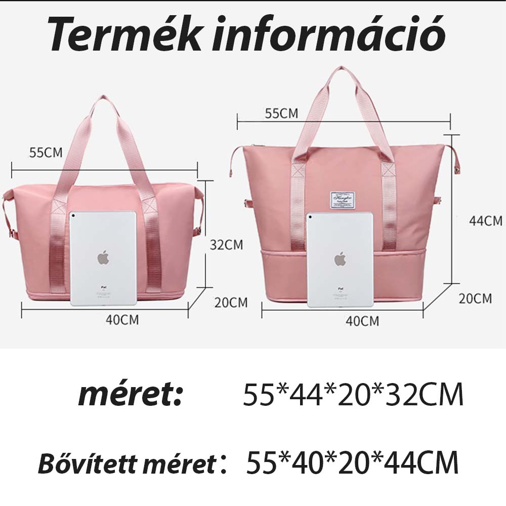 Dollcini Bővíthető Vízálló Utazótáska – Összecsukható, Több Színben