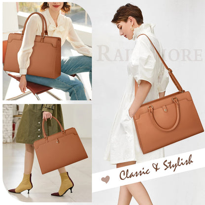 Dollcini Női Laptoptáska – Vízálló Műbőr Válltáska, 15,6" Laptophoz