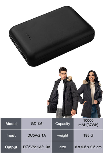 Dollcini Power Bank 10000mAh – Külső Akkumulátor, 2xUSB, 1xType-C