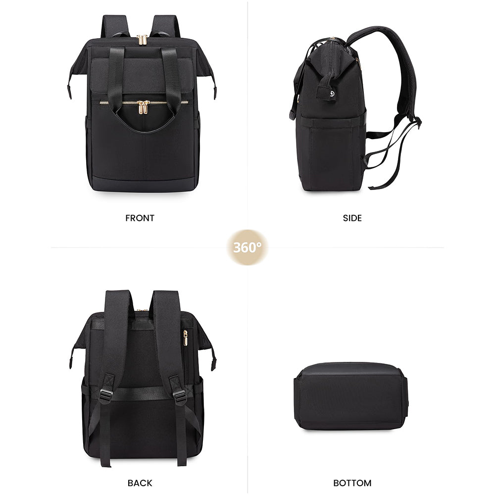 Dollcini Női Laptop Hátizsák – Vízálló Utazóhátizsák, USB Porttal, 2 Részes