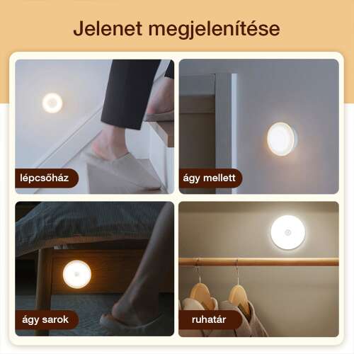 Dollcini Otthon Smart LED Lámpa – Mozgásérzékelős, Hideg Fény