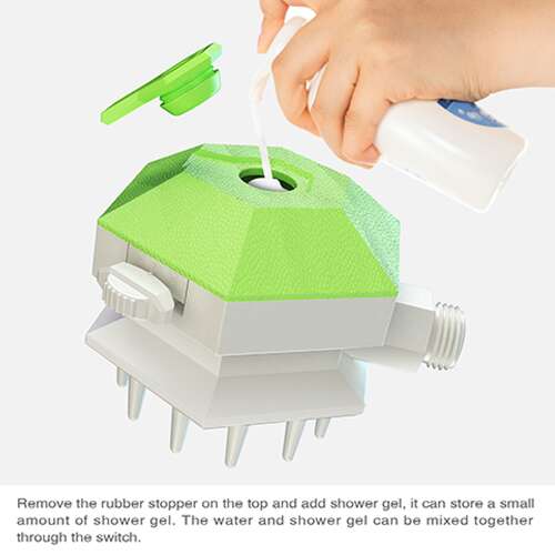 Dollcini 2 az 1-ben Kisállat Fürdető Kefe – Masszázs Funkcióval