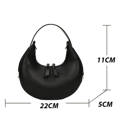 Dollcini Női Műbőr Hónaljtáska – Divatos és Elegáns, Fekete Színben