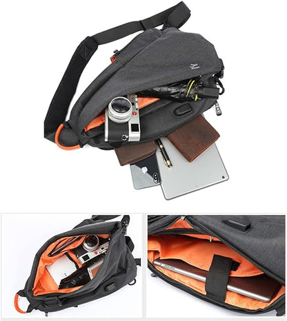 Dollcini Sport Válltáska – USB Porttal, Vízálló, Uniszex