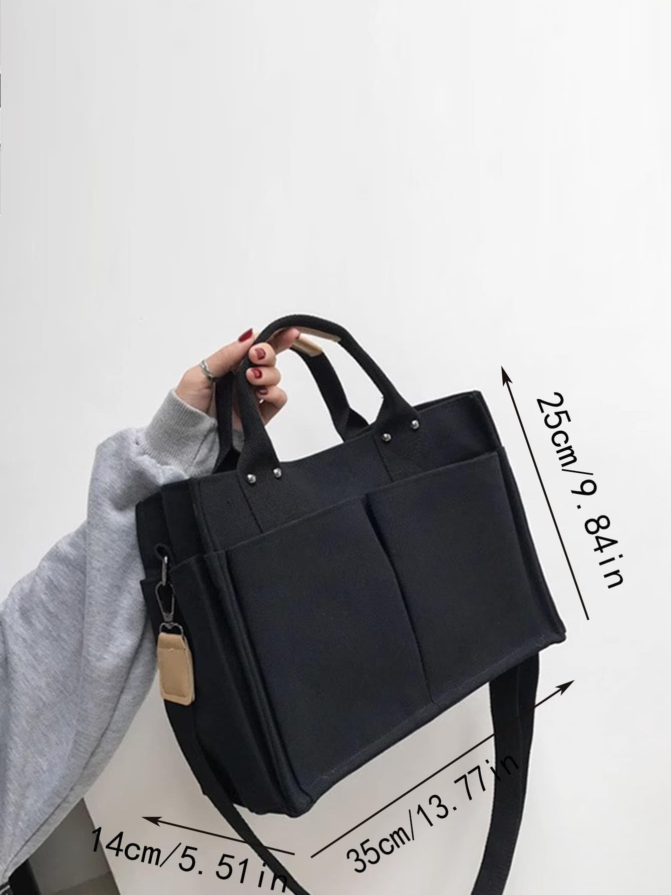 Dollcini Pamutvászon Válltáska – Könnyű és Tartós, Több Zsebbel