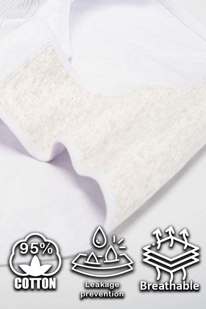 Dollcini Magas Derekú, Női Menstruációs Bugyi Szett - 95% Pamut, Szivárgásmentes, 3 db-os Csomag