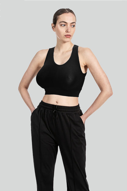 Dollcini Varrás Nélküli Női Sportmelltartó - 95% Pamut, Kényelmes, 3 db-os Csomag