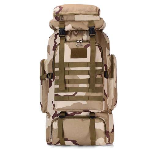 Dollcini Katonai Stílusú Férfi Túrahátizsák – 80L, Vízálló