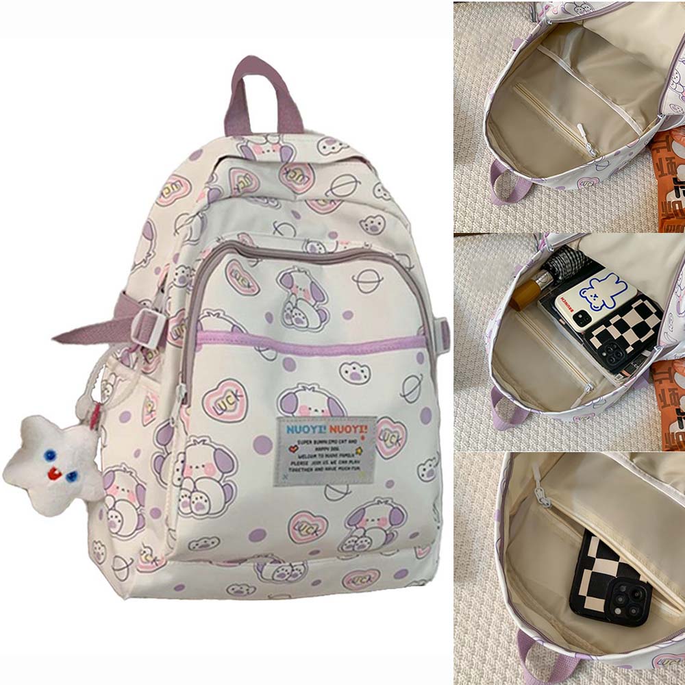 Dollcini Stílusos Uniszex Iskolatáska Hátizsák – Állatmintás, Praktikus