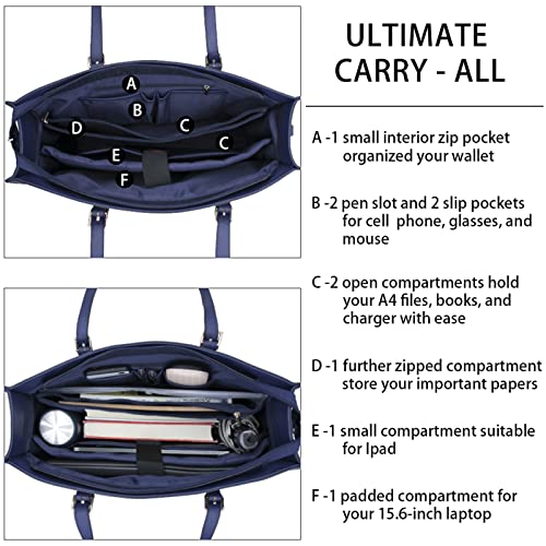 Dollcini Elegáns Női Laptoptáska – 15.6”-os, Vízálló Műbőr