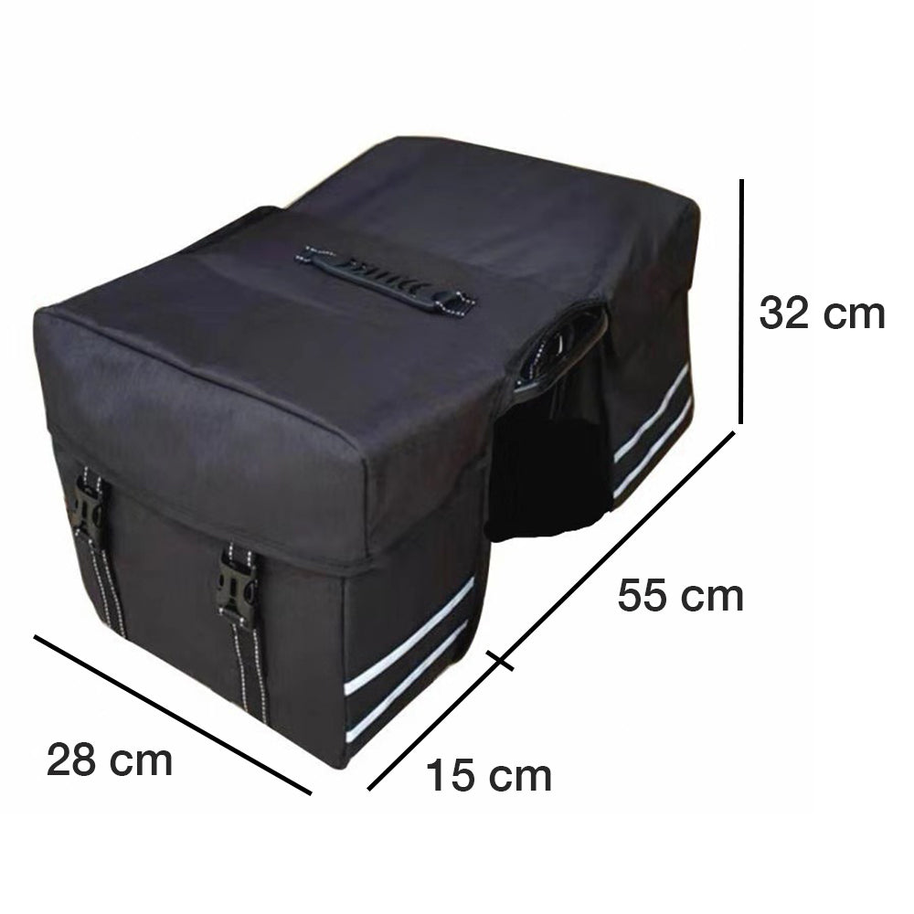 Dollcini Dupla Kerékpáros Táska – Vízálló, 25L, Fényvisszaverős