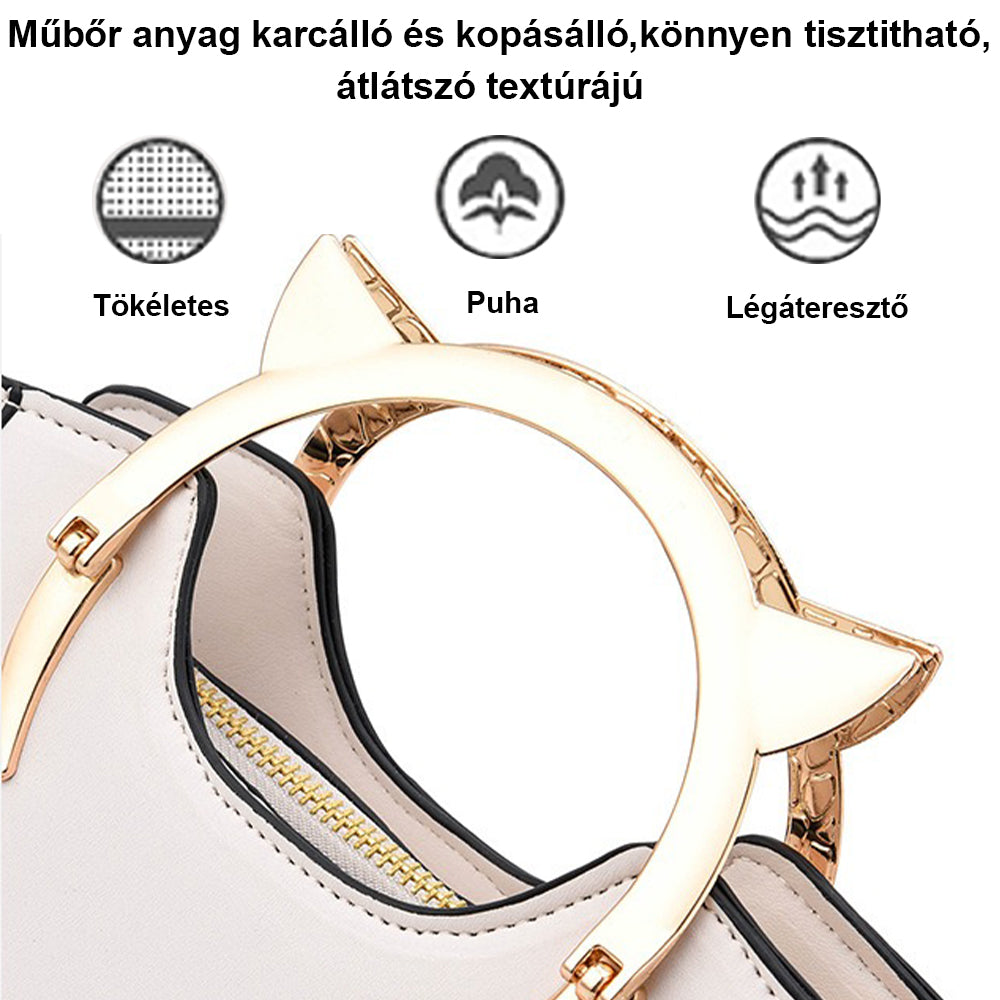 Dollcini Outlet Női Kézitáska – Elegáns, Cicás Fogantyúval, Szépséghibás termék